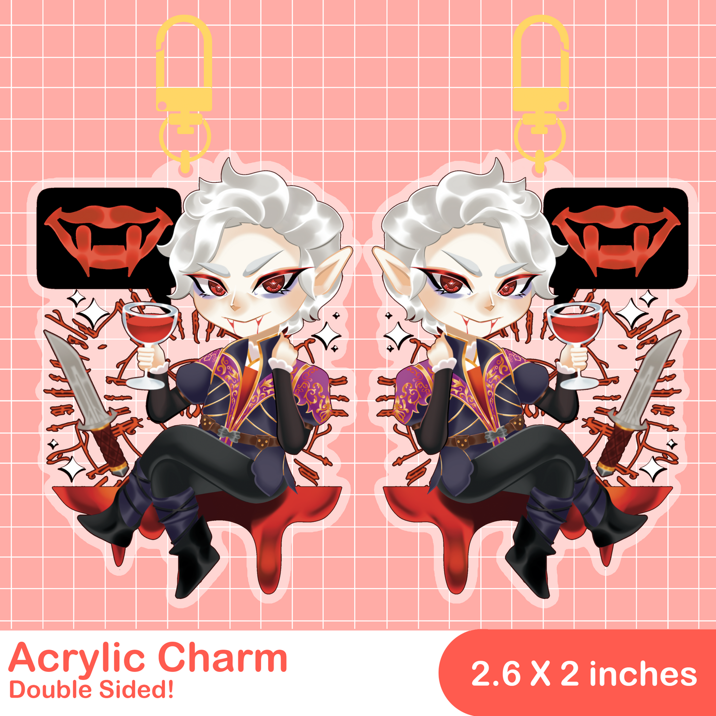 BG3 Astarion Acrylic Keychain