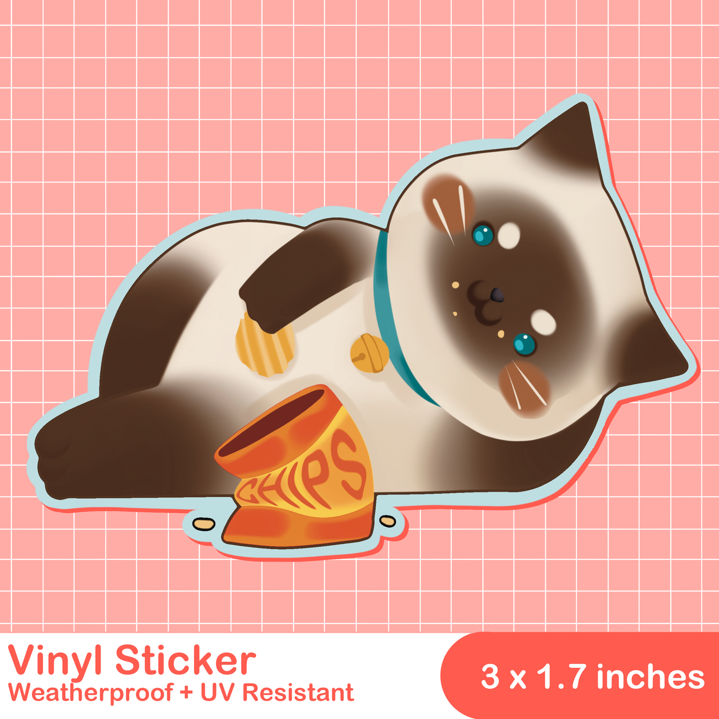 Chip Cat Sticker