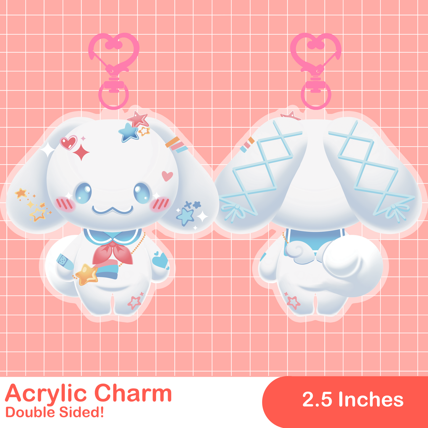 Sanrio Decora Acrylic Keychain: Cinnamoroll