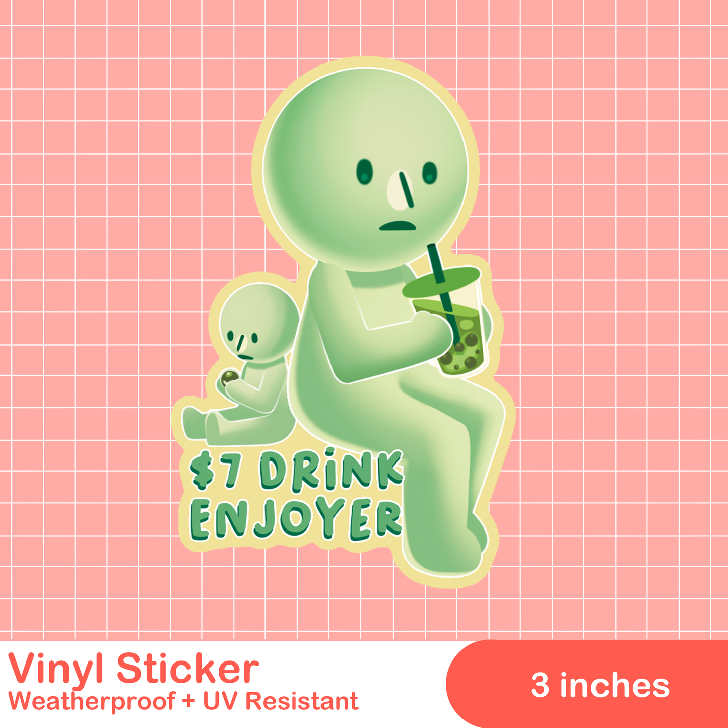 Smiski Meme Stickers
