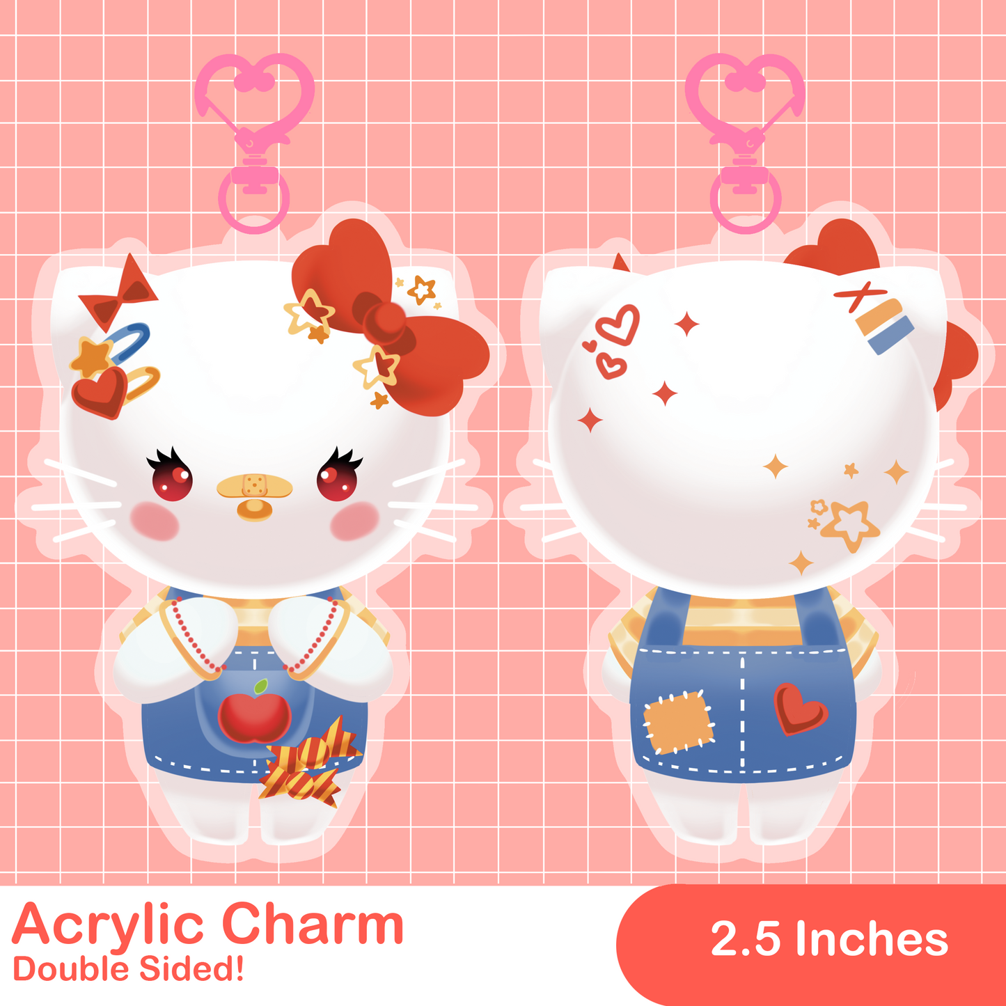 Sanrio Decora Acrylic Keychain: Hello Kitty