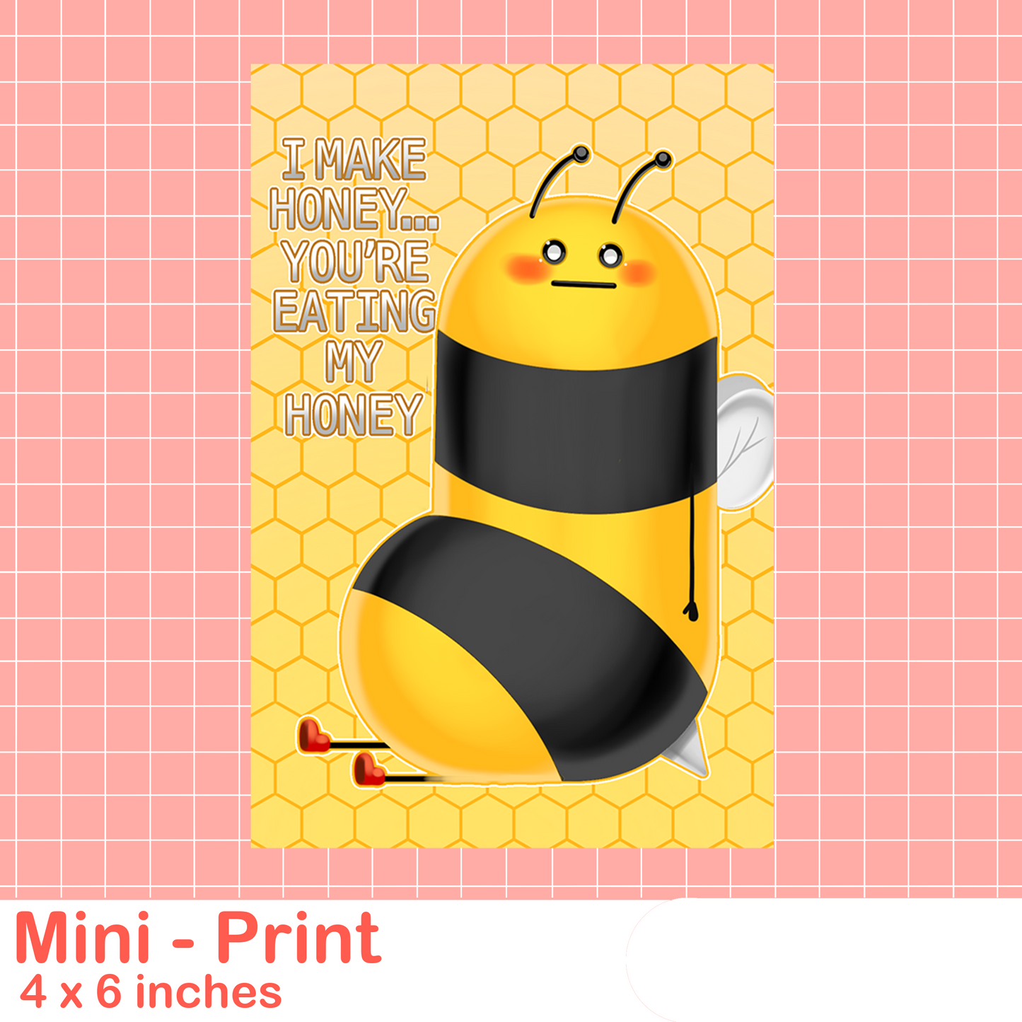 Honey Bee Mini Print