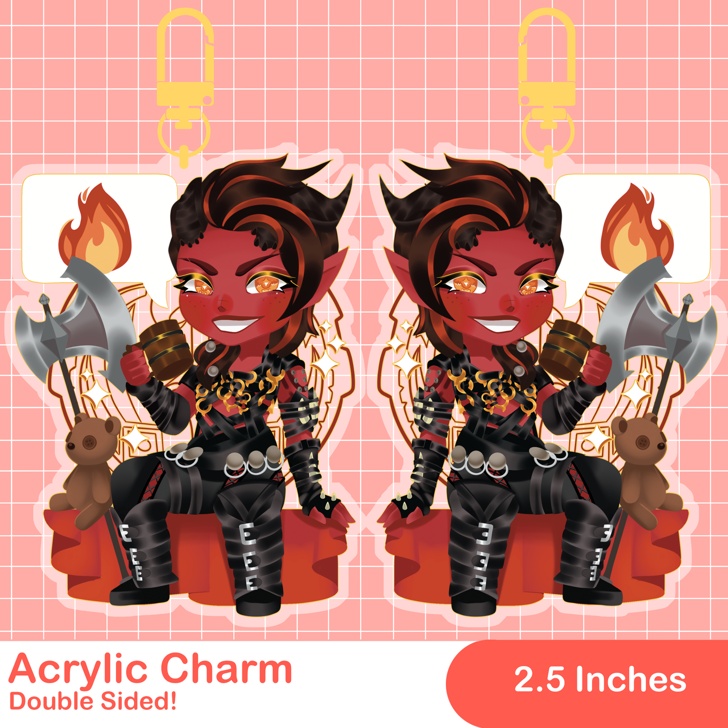 BG3 Karlach Acrylic Keychain