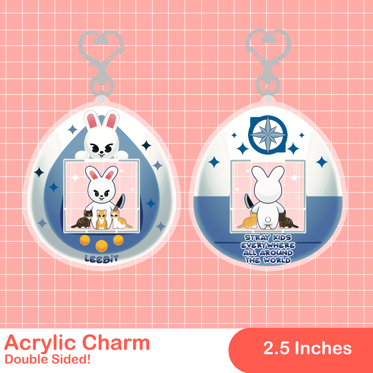 SKZOO Tamagotchi Acrylic Charm