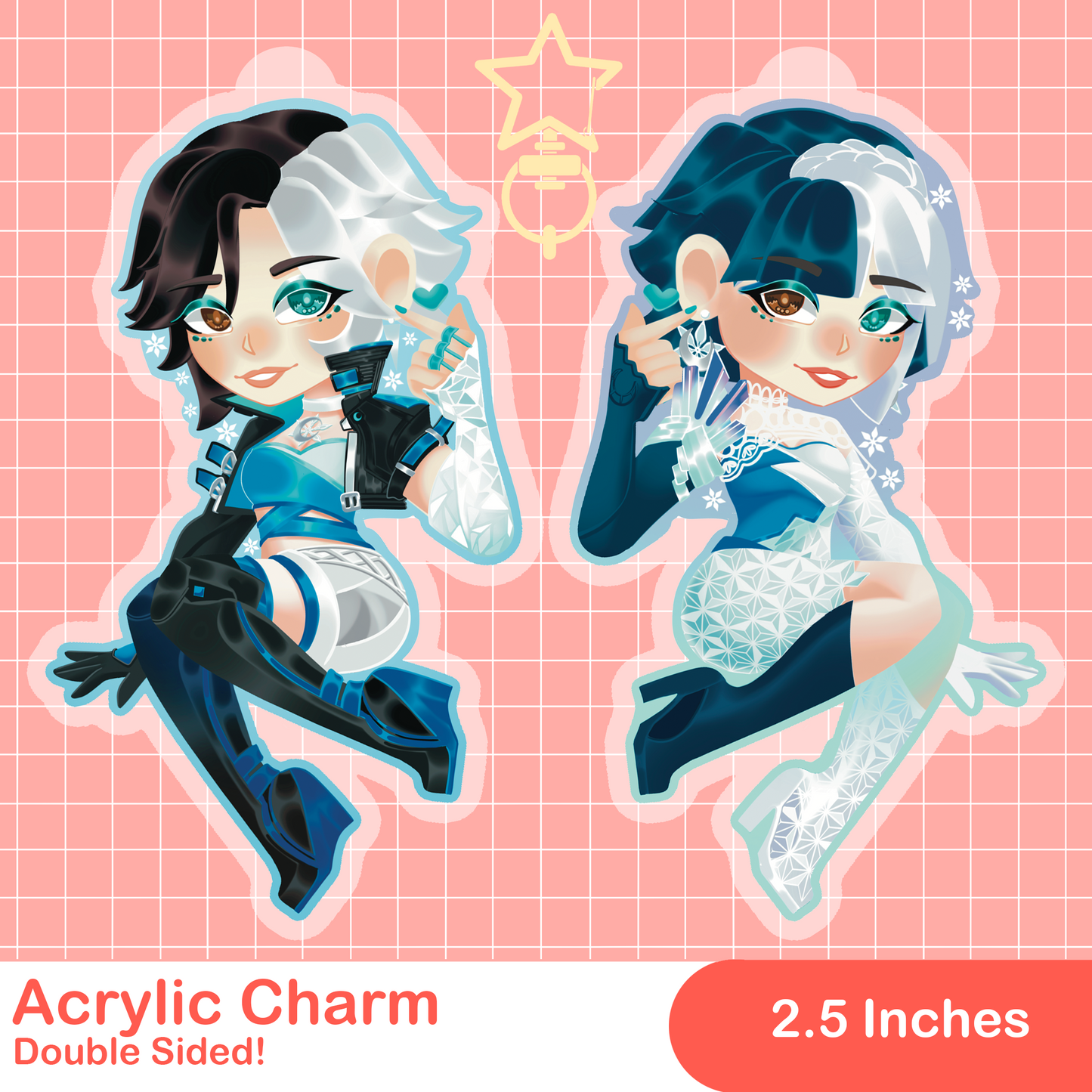 Marvel Rivals Luna Snow Acrylic Keychain