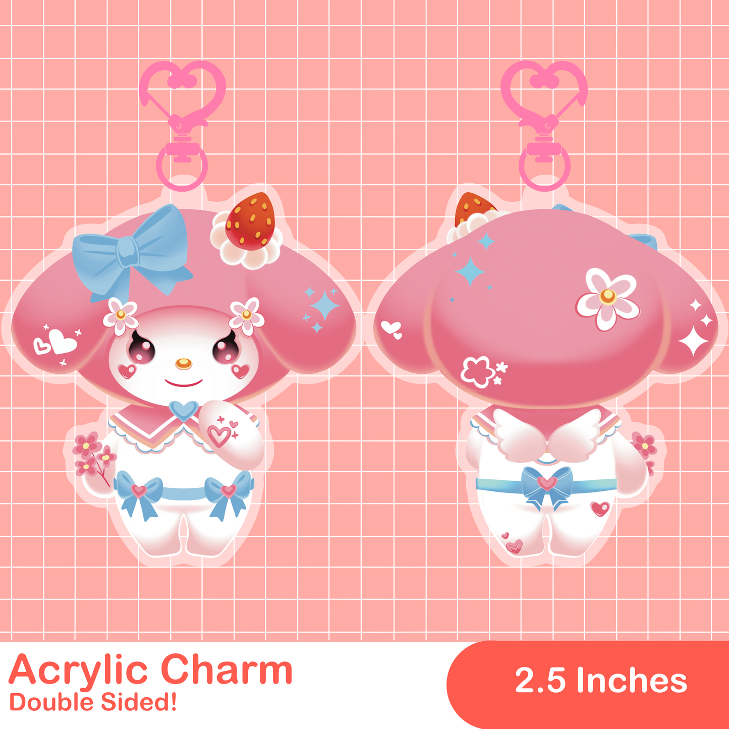 Sanrio Decora Acrylic Keychain: My Melody