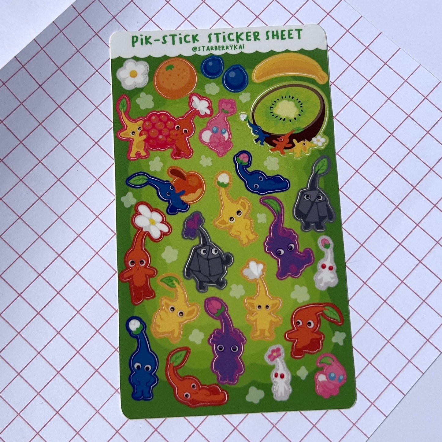Pikmin Sticker Sheet