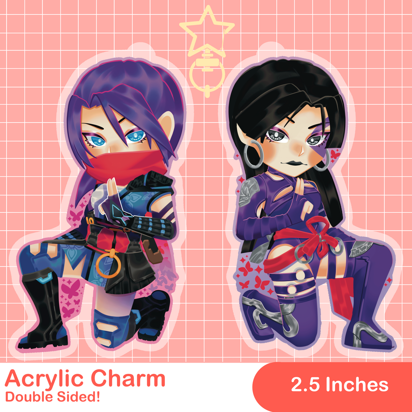 Marvel Rivals Psylocke Acrylic Keychain