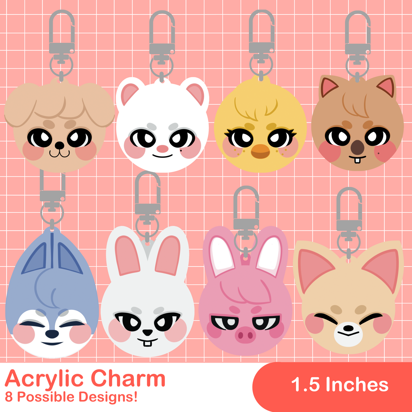 SKZOO Acrylic Keychain Blindbag