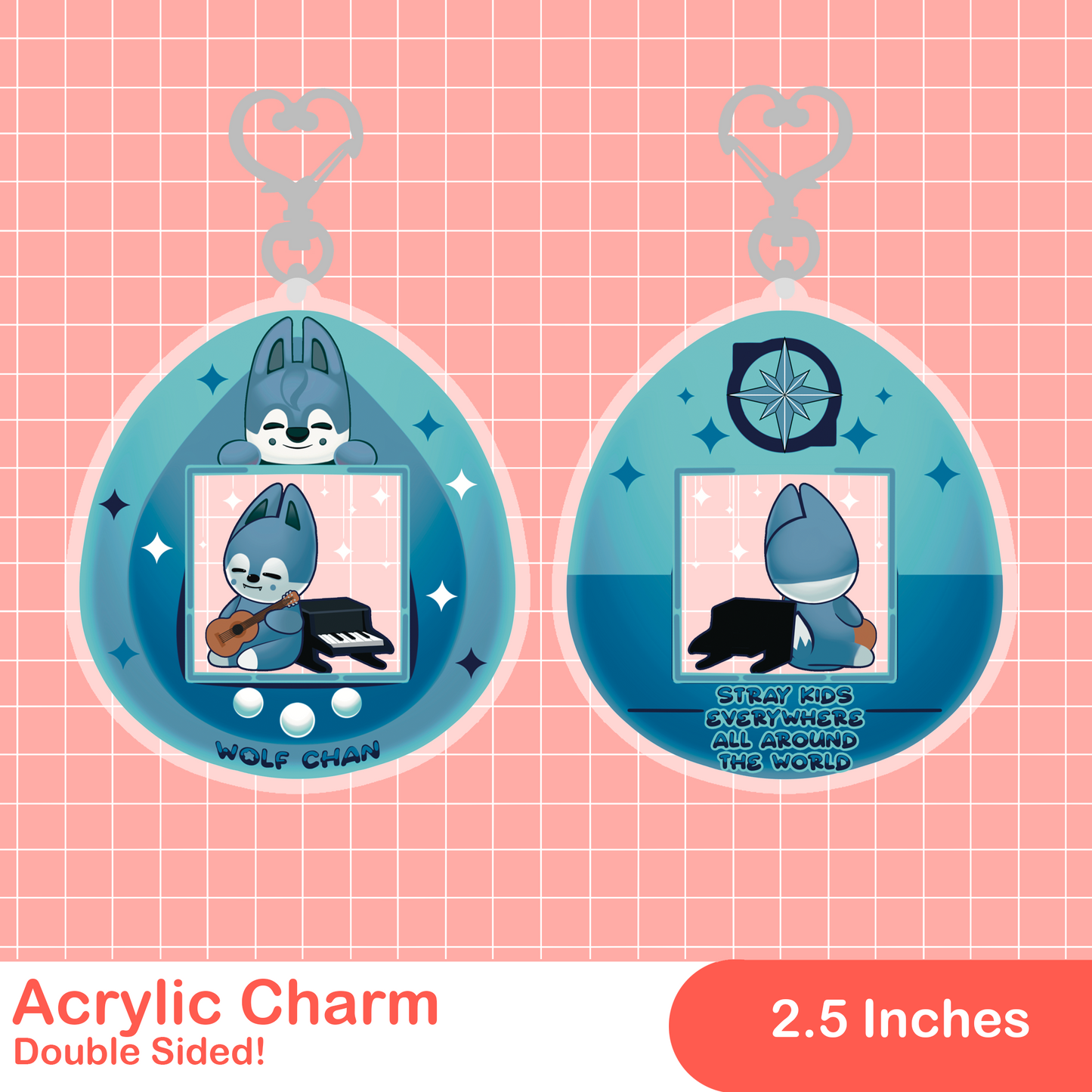 SKZOO Tamagotchi Acrylic Charm