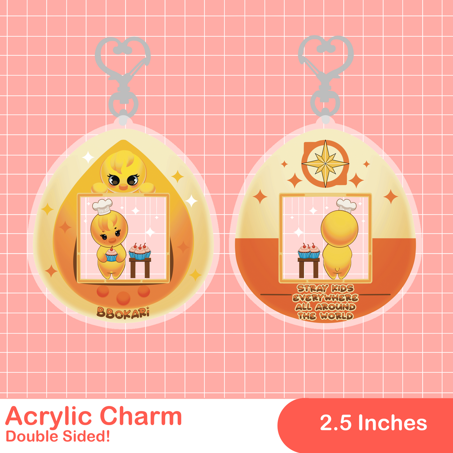 SKZOO Tamagotchi Acrylic Charm