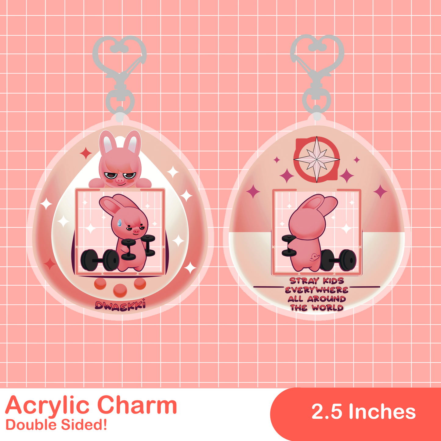 SKZOO Tamagotchi Acrylic Charm