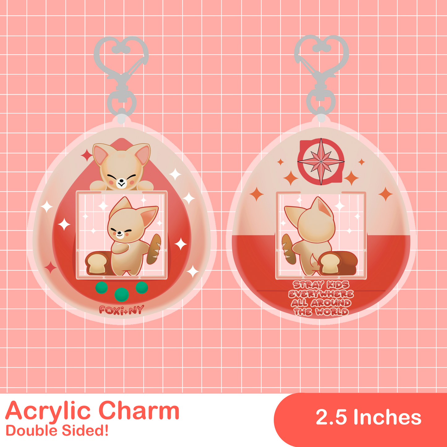 SKZOO Tamagotchi Acrylic Charm