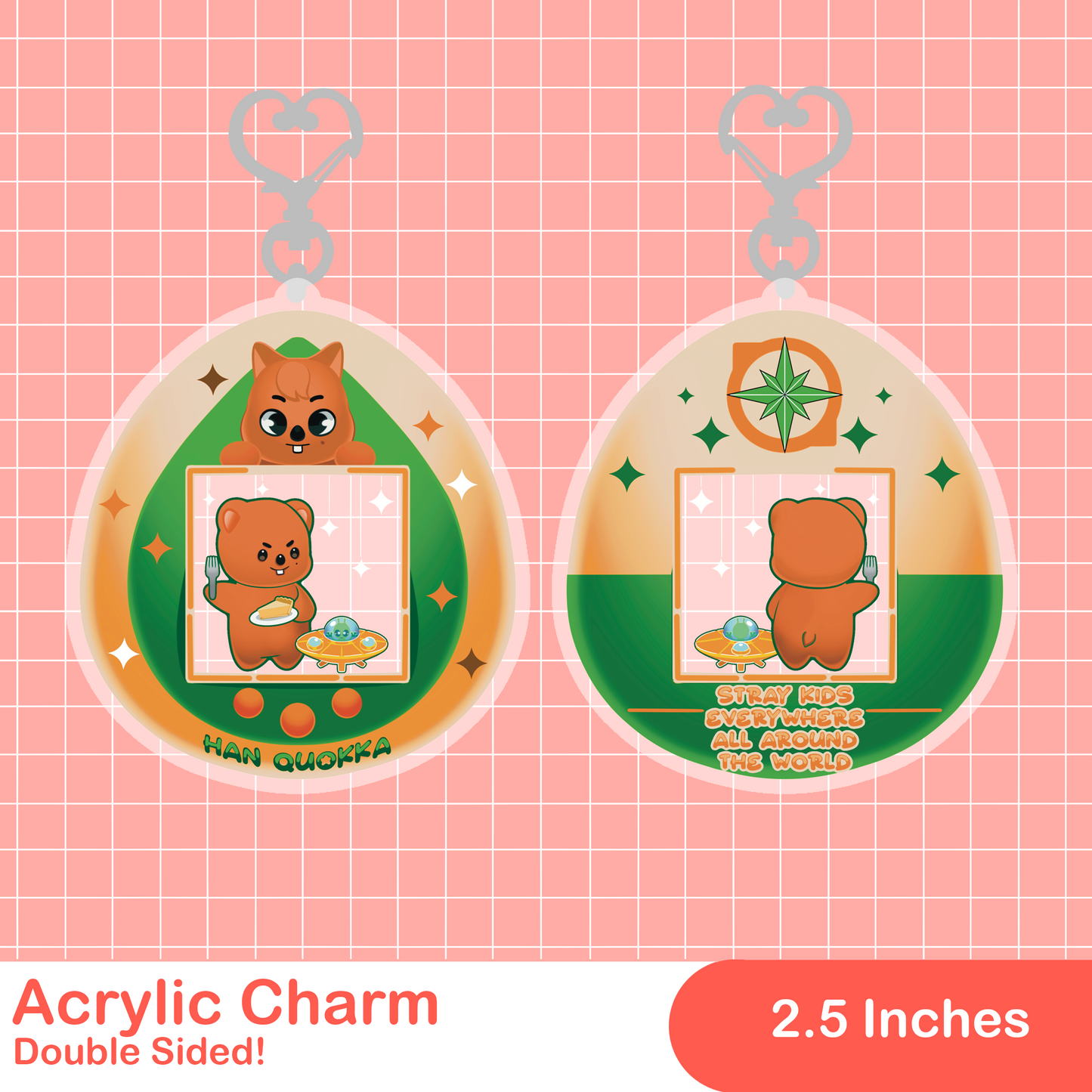 SKZOO Tamagotchi Acrylic Charm