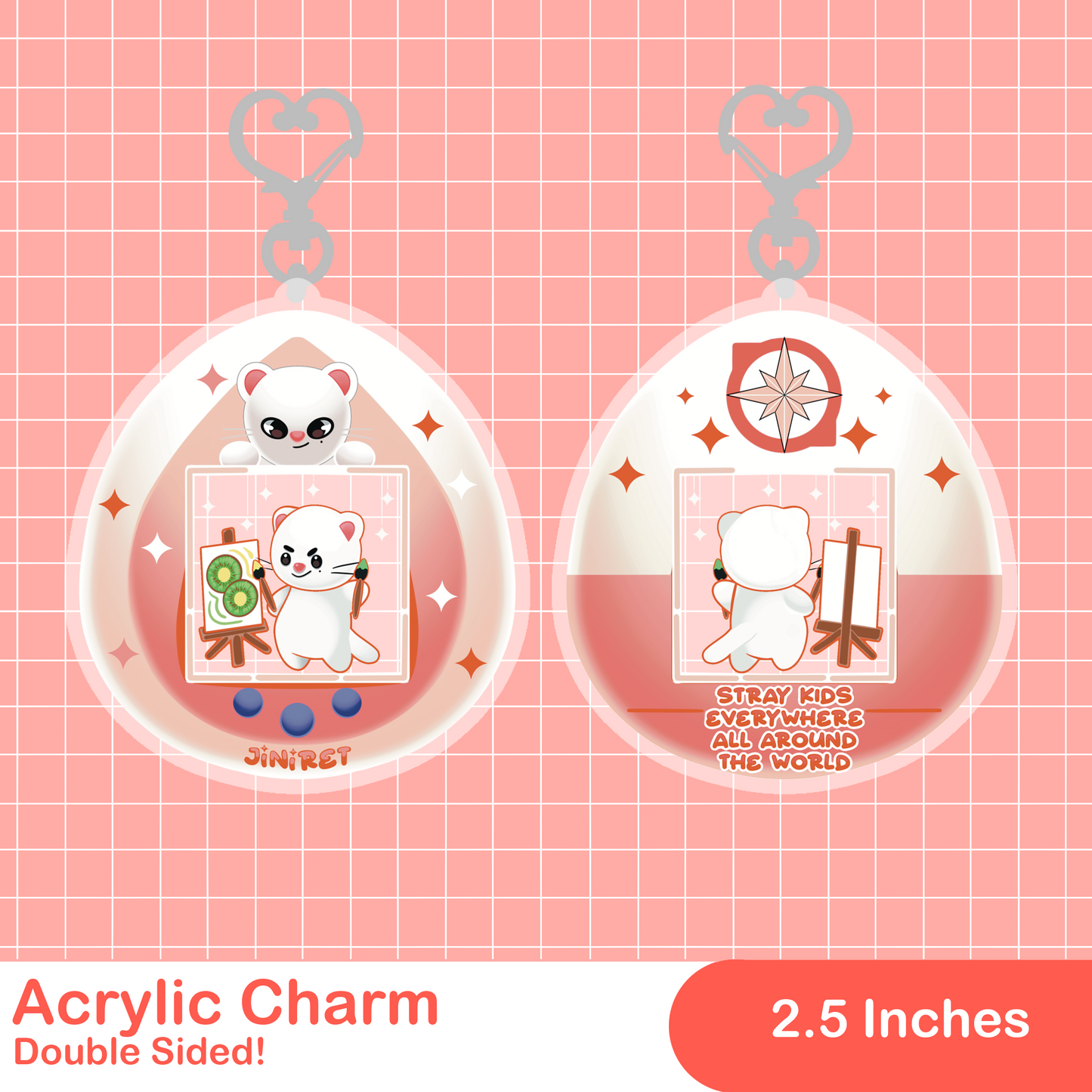 SKZOO Tamagotchi Acrylic Charm
