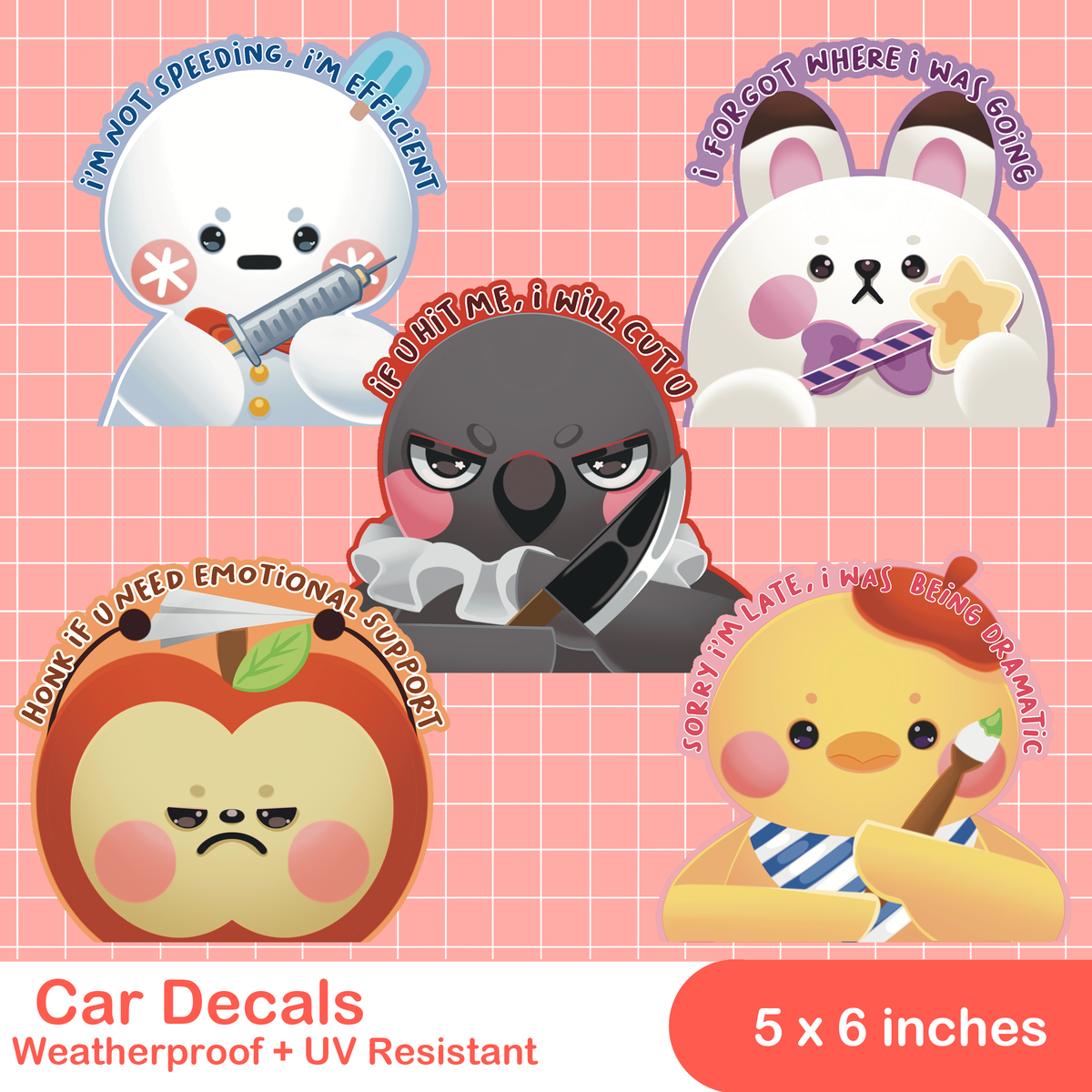 Love and Deepspace Car Decals