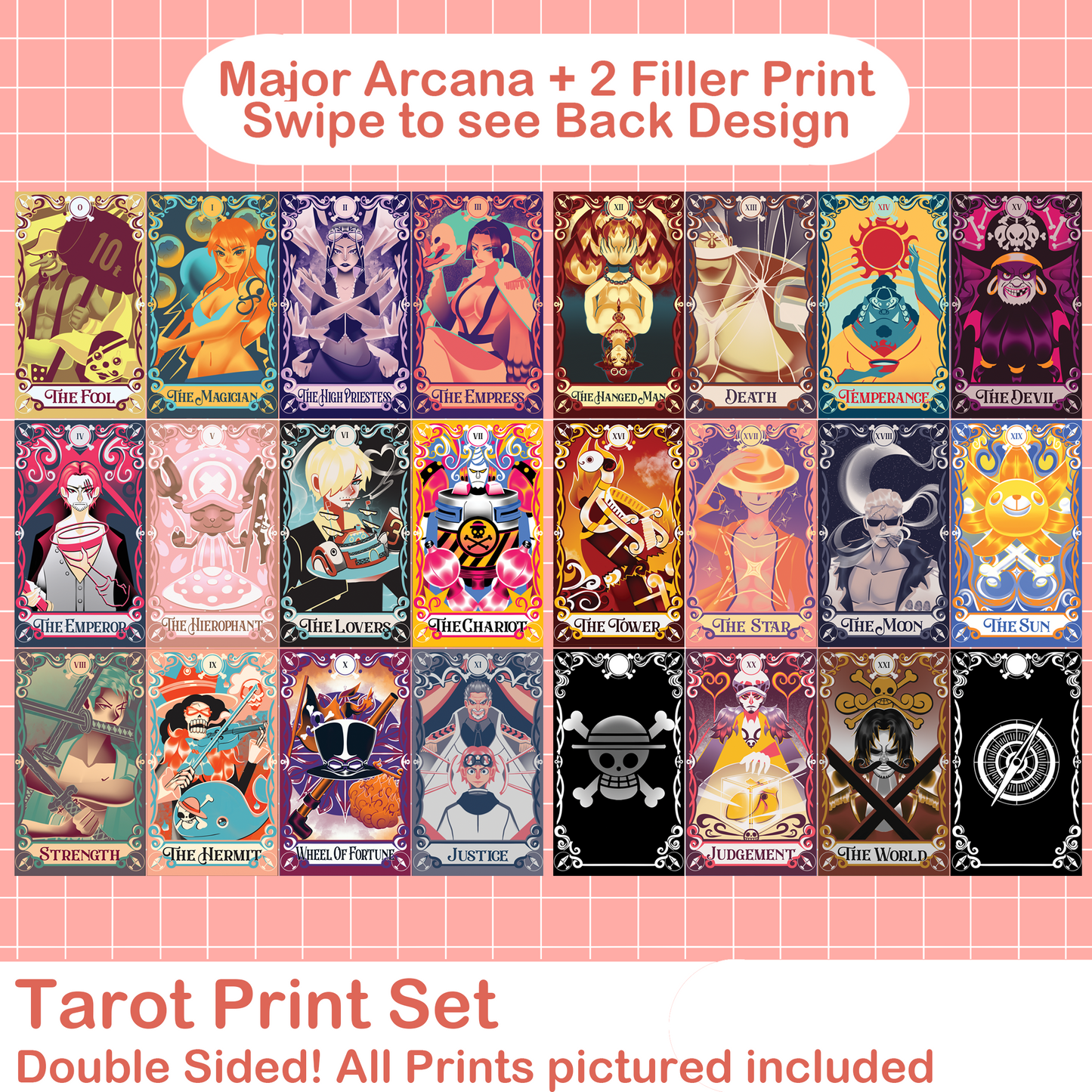 Tarot Print Set: One Piece Inspired