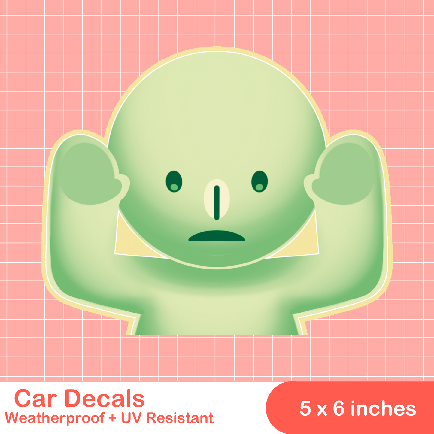 Smiski Car Decals