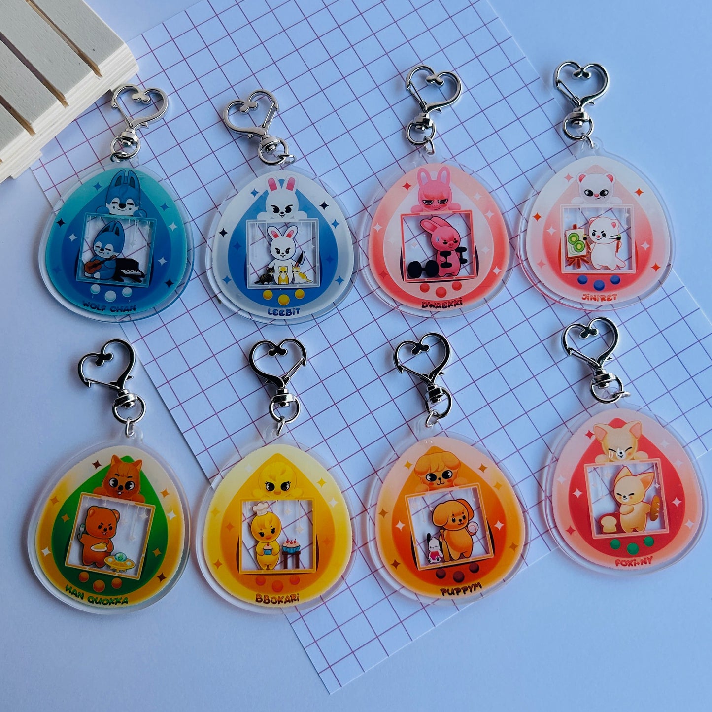 SKZOO Tamagotchi Acrylic Keychain