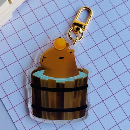 Capybara Acrylic Keychain