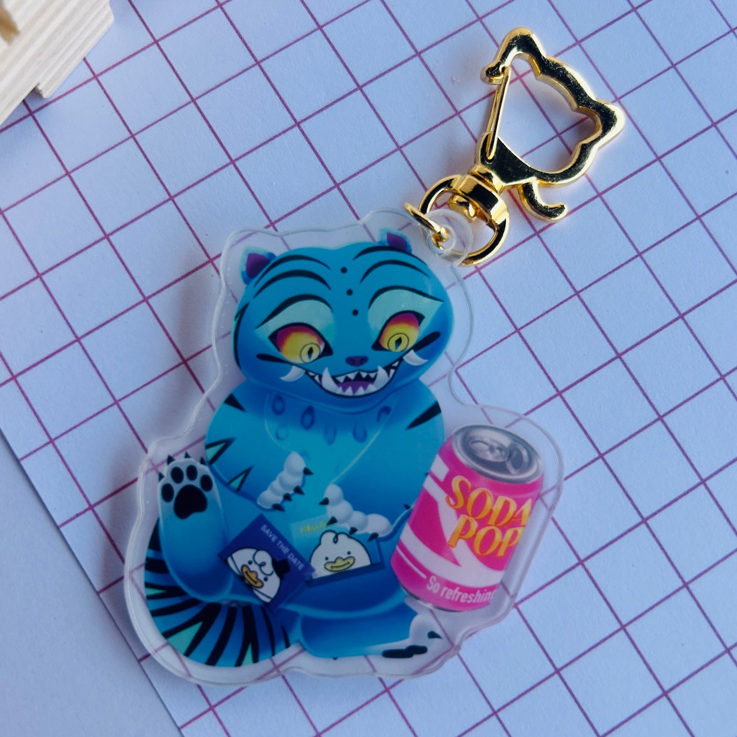KPDH: Derpy Tiger Keychain