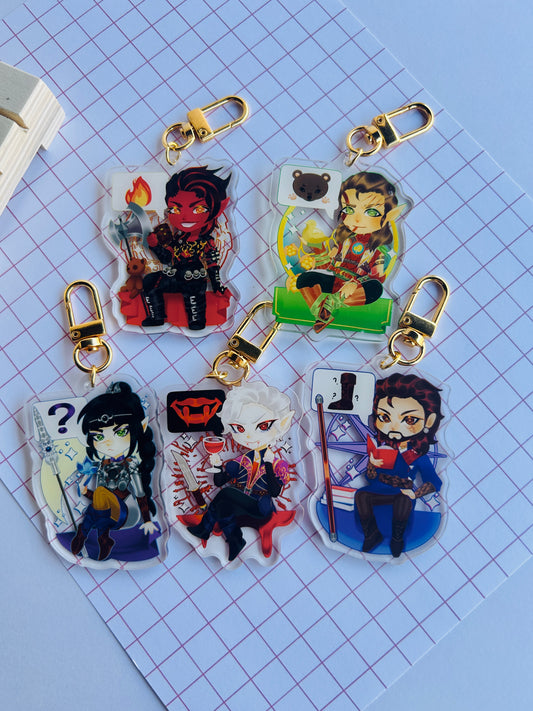 BG3 Acrylic Keychains