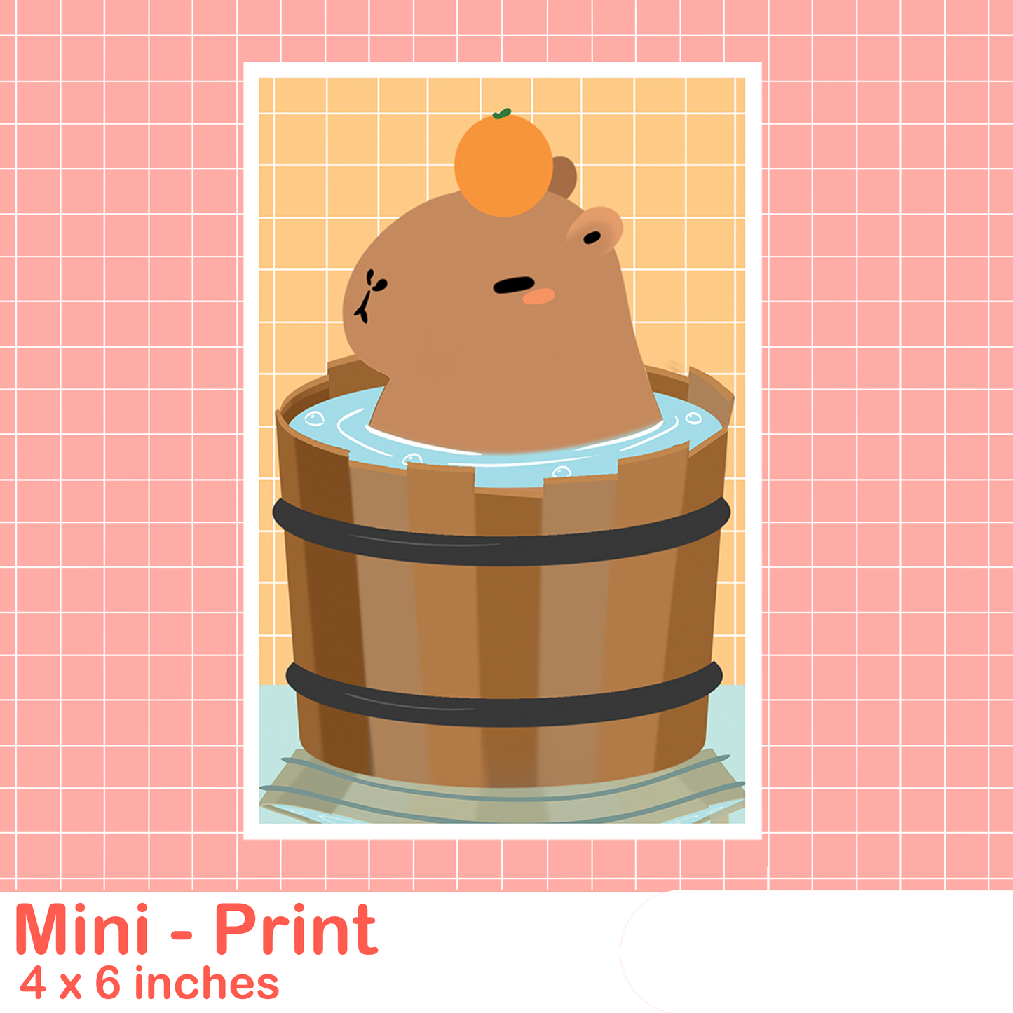 Capybara Mini Print