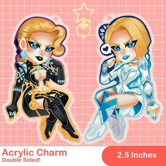 Marvel Rivals Emma Frost Acrylic Charm