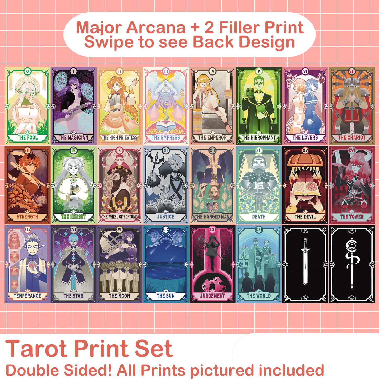 Tarot Print Set: Frieren Inspired