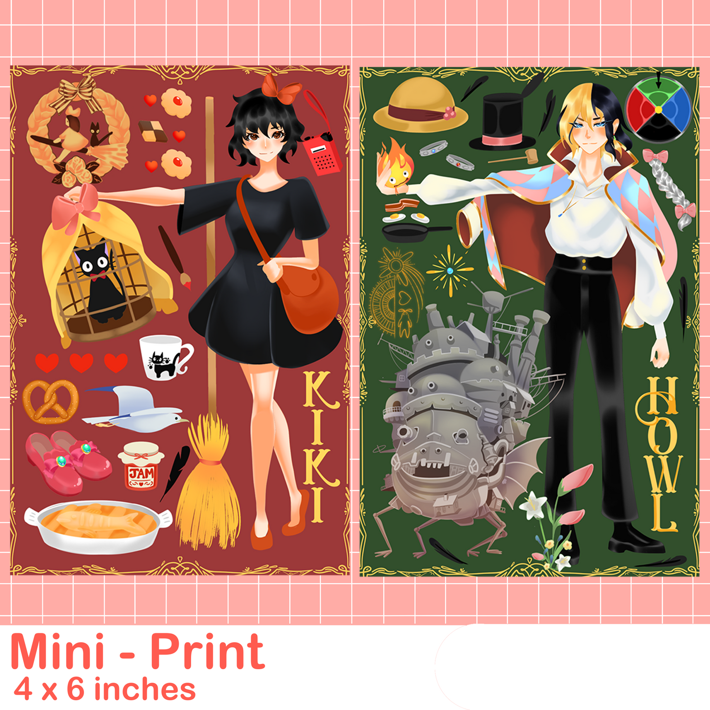 Studio Ghibli Collage Mini Prints