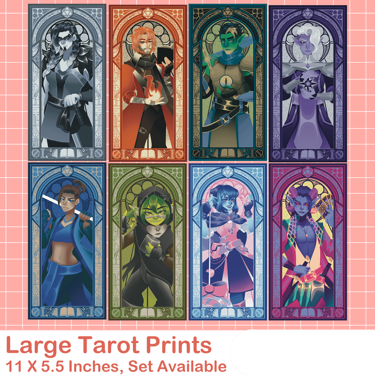 Mighty Nein  Inspired Tarot Prints