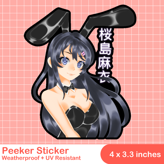 Bunny Girl Senpai Peeker Sticker