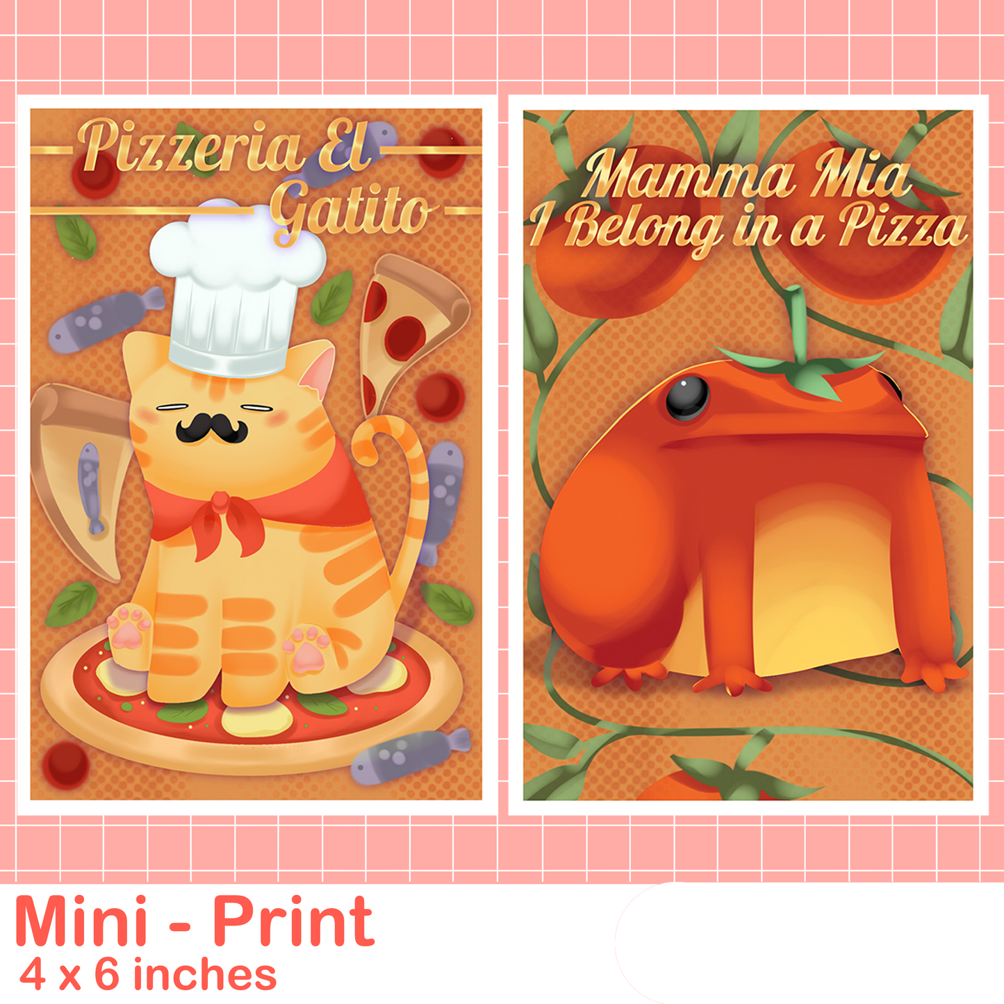 Pizzeria Buddies Mini Prints