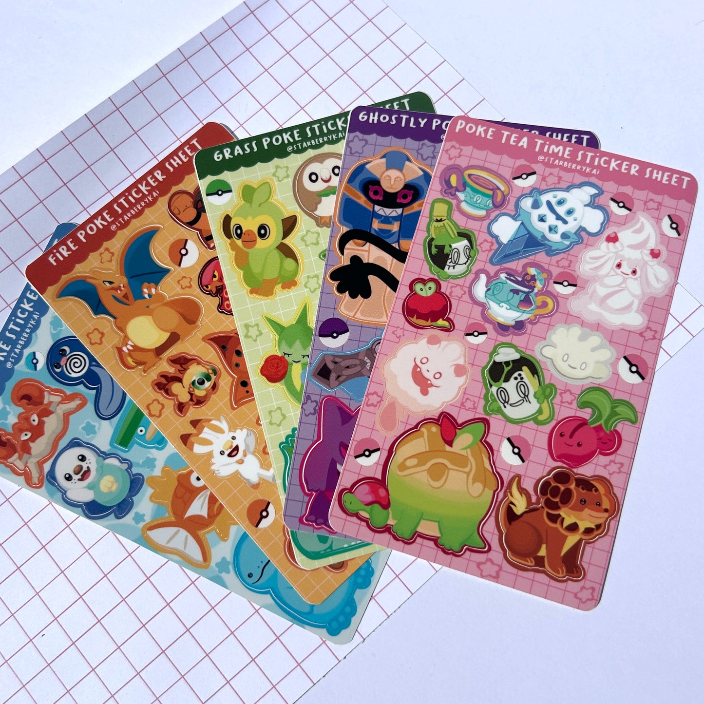 Pokemon Sticker Sheets