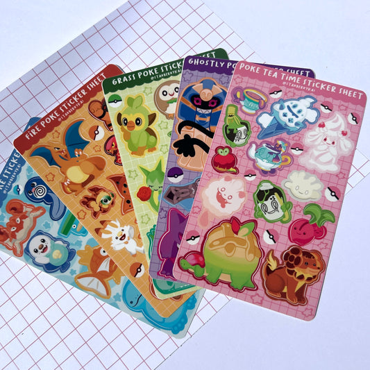 Pokemon Sticker Sheets