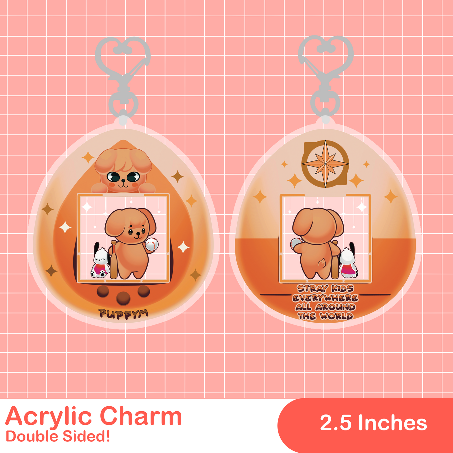 SKZOO Tamagotchi Acrylic Charm