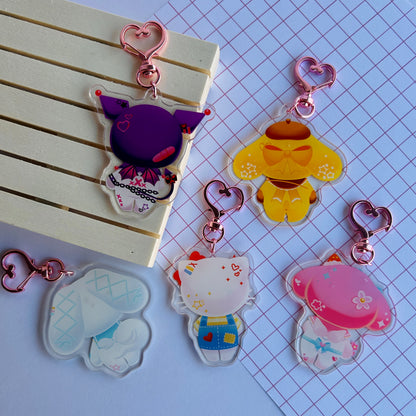 Sanrio Decora Acrylic Keychains