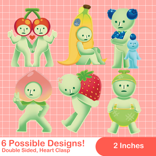 Fruit Smiski Acrylic Keychains BlindBag