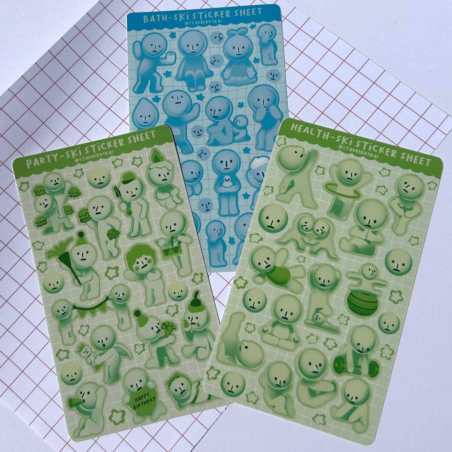 Smiski Sticker Sheets