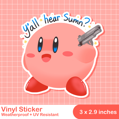 Cussing Kirby Stickers