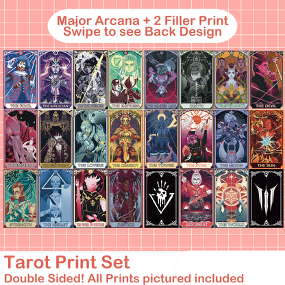 Tarot Print Set: Baldur's Gate 3 Inspired