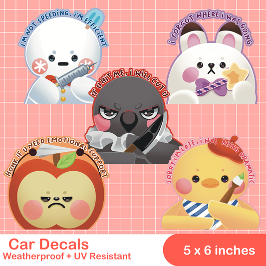 Love and Deepspace Car Decals