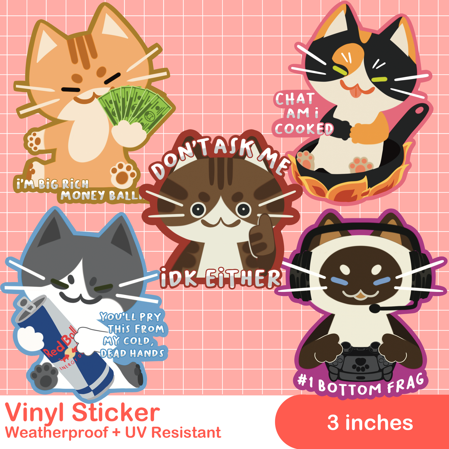 Meme Cat Stickers!