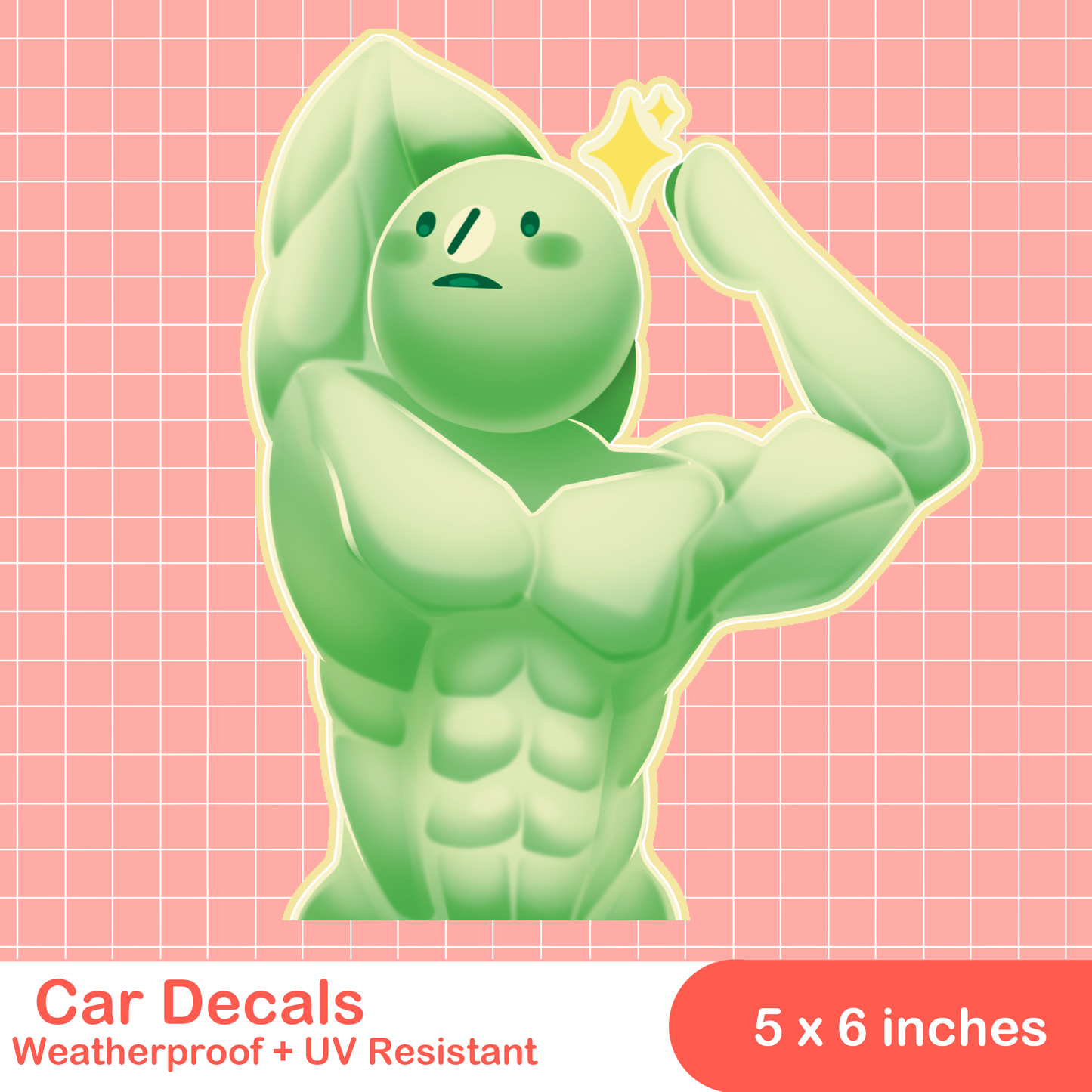 Smiski Car Decals