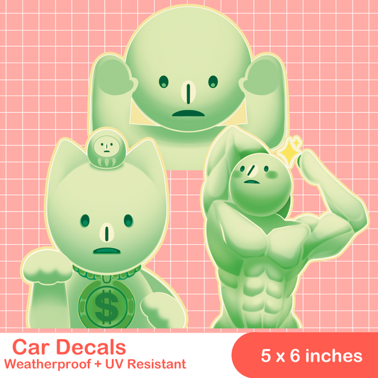 Smiski Car Decals