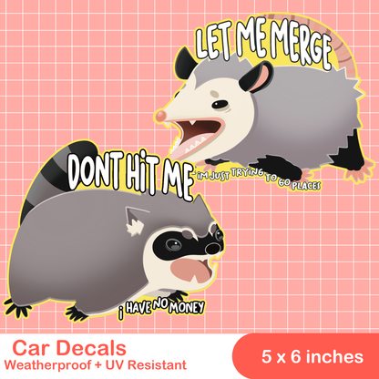 Trash Buddies Car Decals