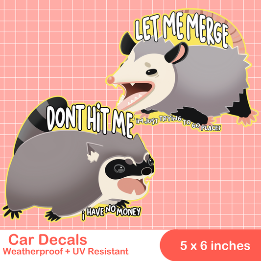 Trash Buddies Car Decals
