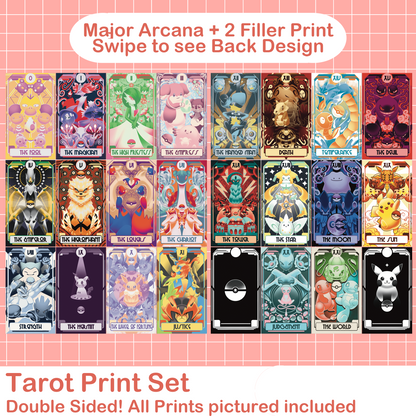 Tarot Print Set: Pokemon Inspired