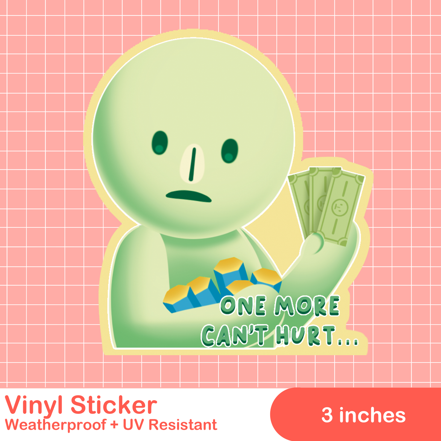 Smiski Meme Stickers