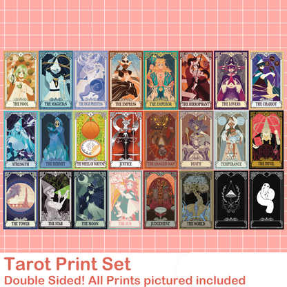 Tarot Print Set: Witch Hat Atelier Inspired